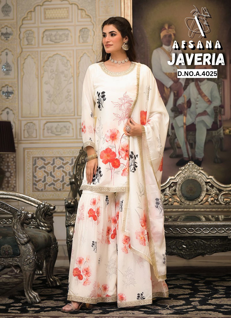Javeria By Afsana Velly Chiffon Printed Readymade Suits Orders In India